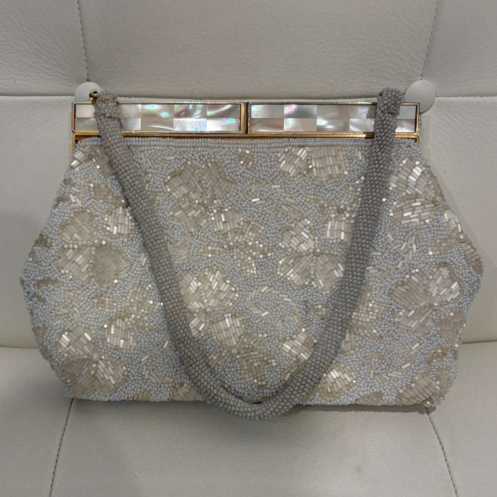 Vintage Creations by Harilela’s Beaded Hand Bag Made in Hong Kong Circa 1950’s